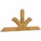 Ekena Millwork Richland Rough Sawn Timber Gable Bracket, Western Red Cedar, 60"W x 22"H x 2"D x 4"F, 9/12 Pitch GBW060X22X0204RIC00RWR - alternate 5